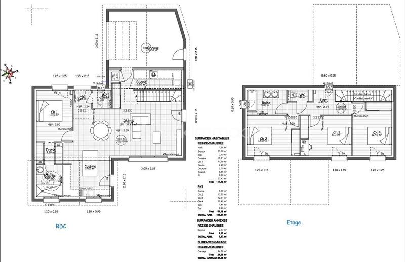 Maison - 131 m² - 5 pièces