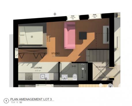 Appartement - 33 m² - 3 pièces
