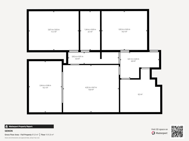 Maison ancienne - 70 m² - 4 pièces