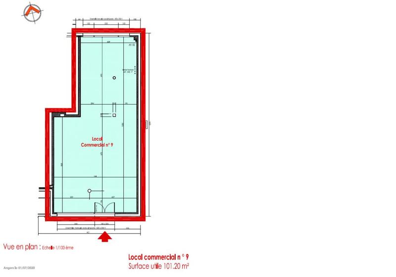 Local d'activité / Entrepôt - 101 m²
