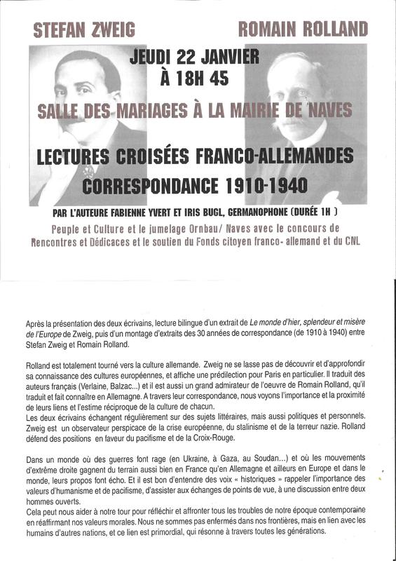 Lectures croisées franco-allemandes - Correspondance 1910-1940