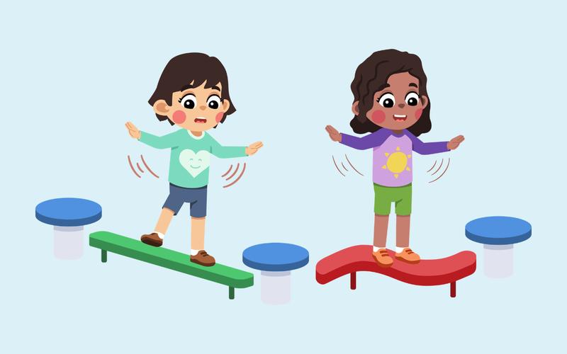 Des équilibres : parcours sensoriel les pieds nus