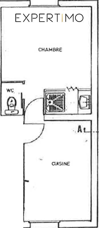 Appartement - 22 m² - 2 pièces