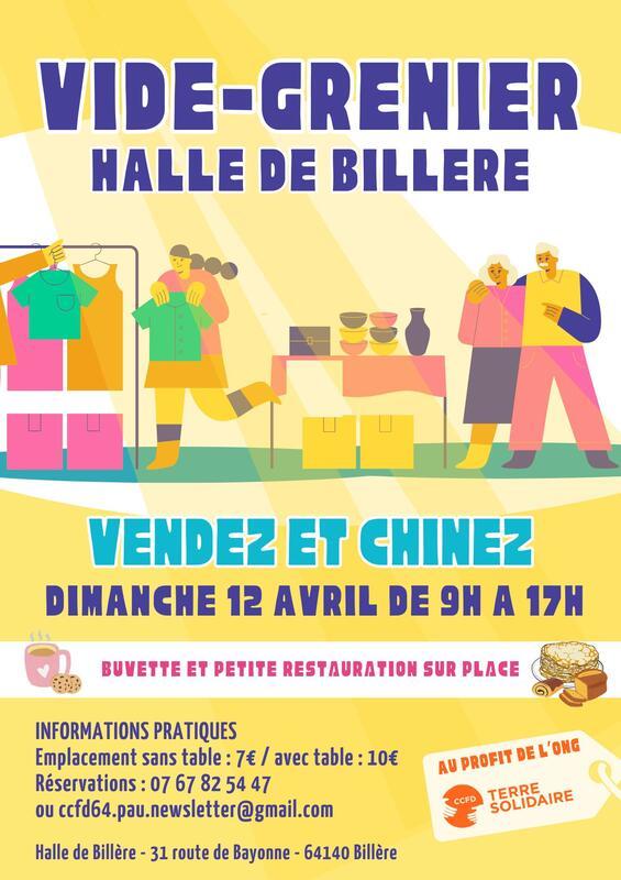 Vide grenier du ccfd-terre solidaire pau béarn
