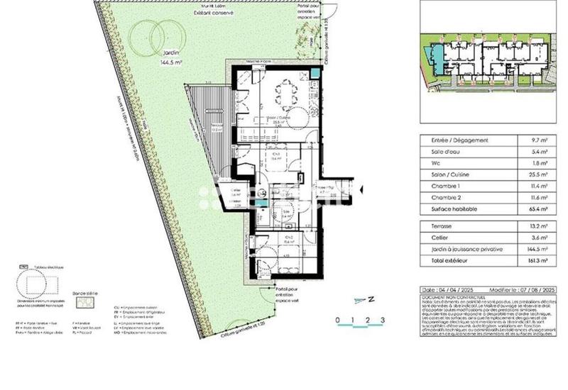 Appartement - 65 m² - 3 pièces