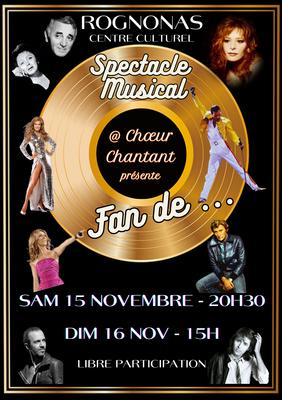 Spectacle musical &quot;Fan de...&quot;