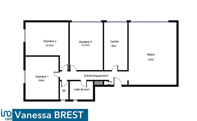 Appartement - 74 m² - 4 pièces