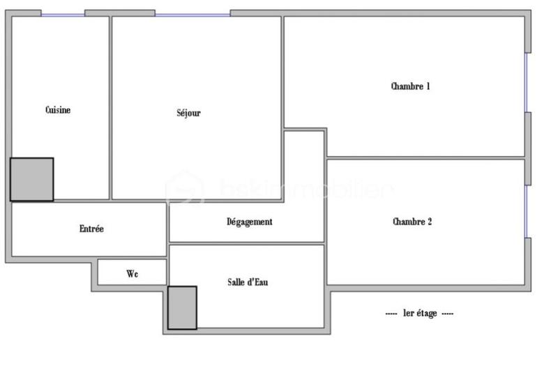 Appartement - 64 m² - 3 pièces
