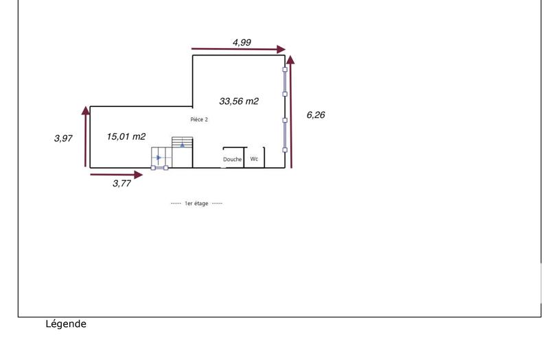 Maison - 95 m² - 3 pièces
