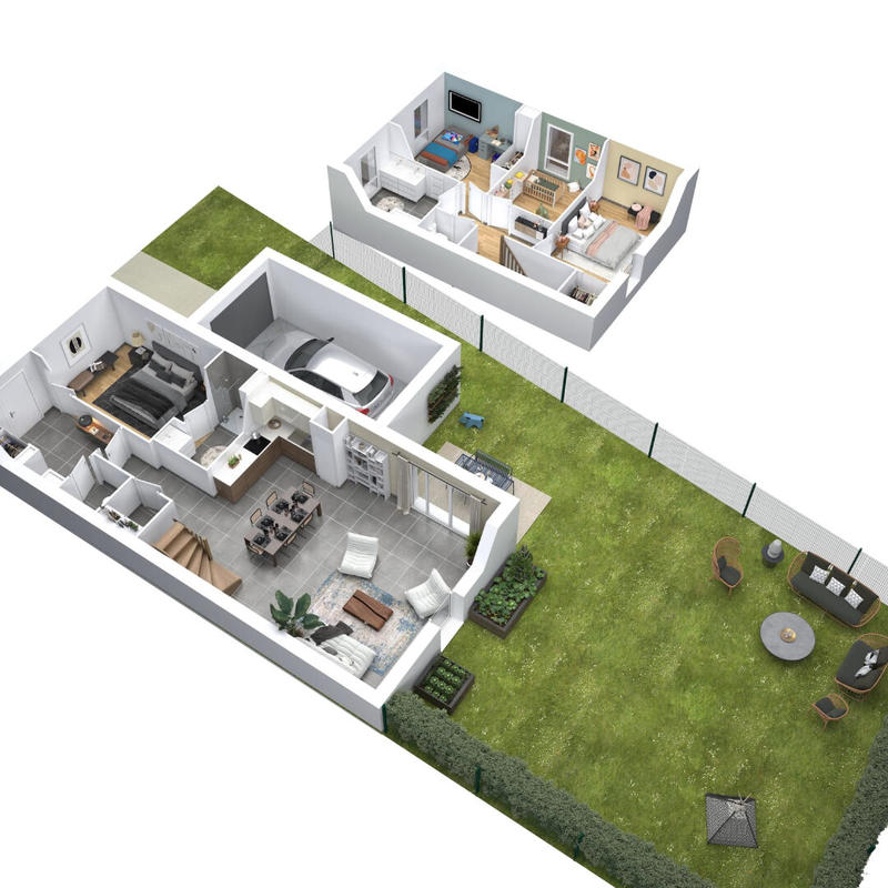 Maison - 95 m² - 4 pièces