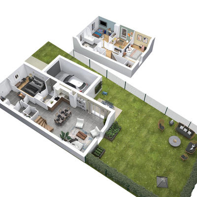 Maison - 95 m² - 4 pièces