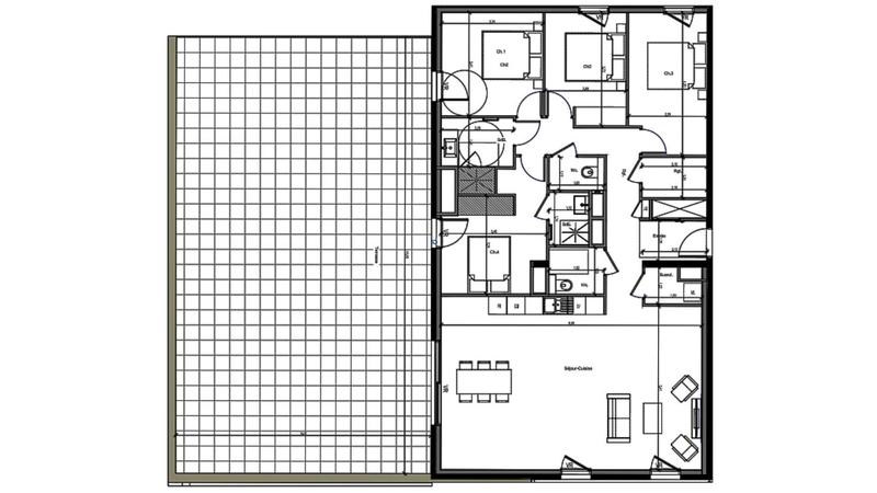 Appartement - 124 m² - 5 pièces