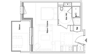 Appartement - 31 m² - 1 pièce