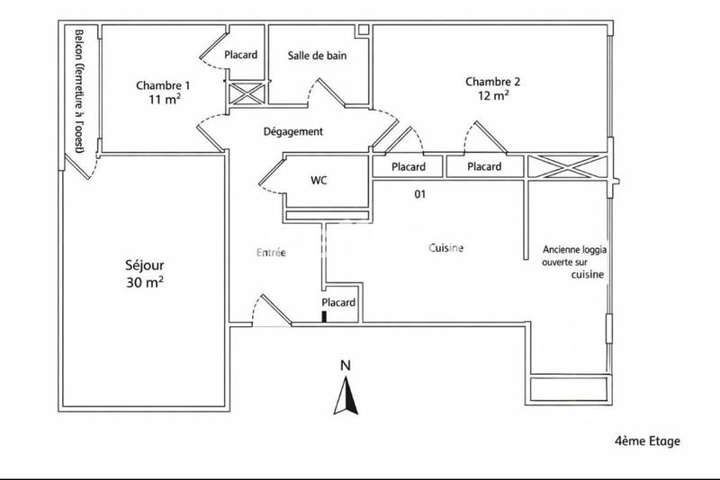 Appartement - 73 m² - 4 pièces