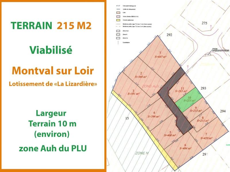 Terrain - 215 m²