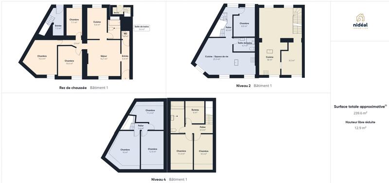 Immeuble - 211 m²