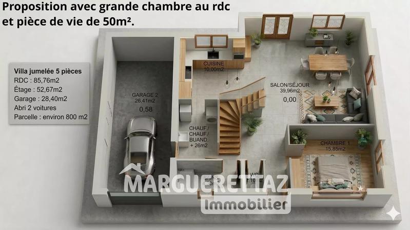 Maison - 138 m² - 6 pièces