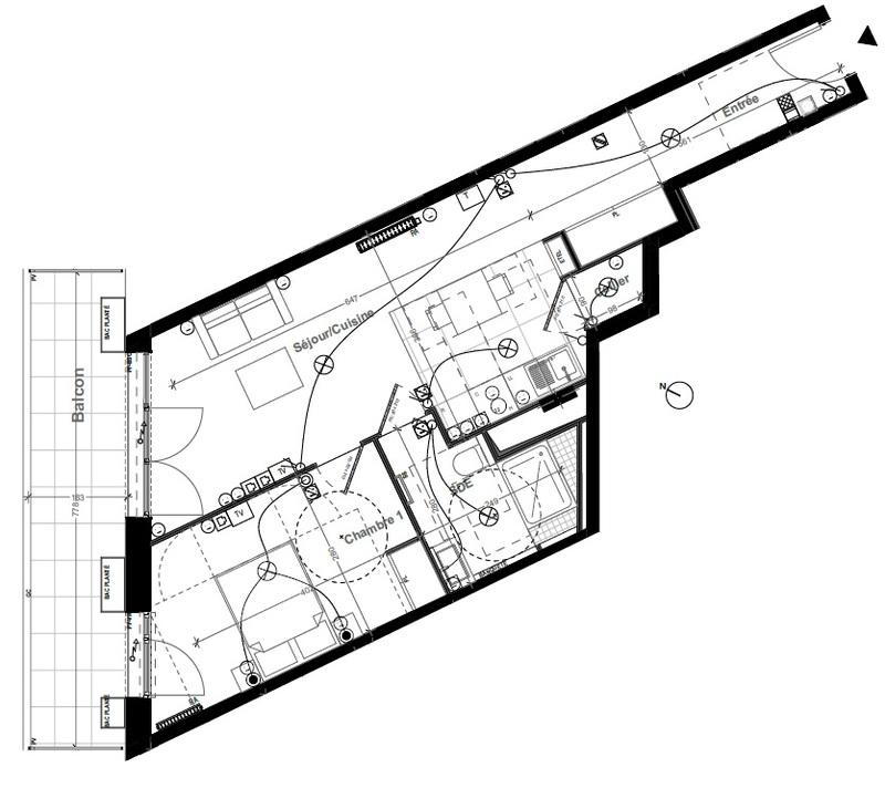 Appartement - 52 m² - 2 pièces