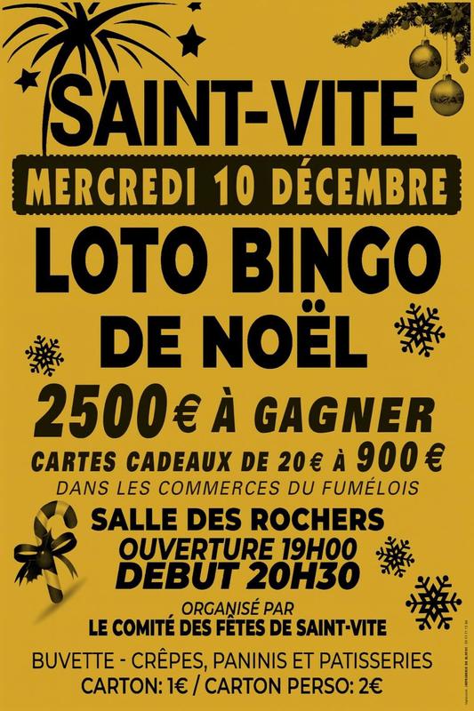 Loto bingo de Noël