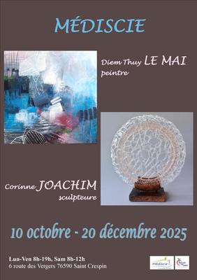 Exposition à Médiscie - Diem Thuy le Mai et Corinne Joachim