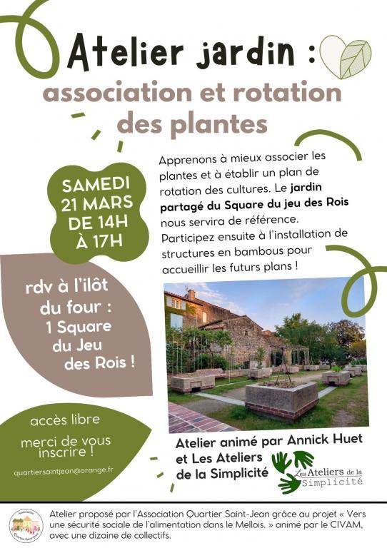 Atelier jardin : association et rotation des plantes