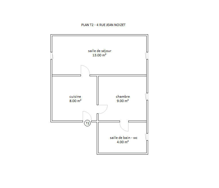Appartement - 36 m² - 2 pièces