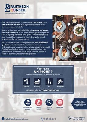 Fonds de commerce - Hôtellerie / Restauration - 60 m²