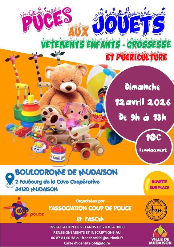 Bourse aux jouets, puériculture, vêtements enfants