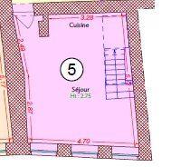 Appartement - 45 m² - 2 pièces