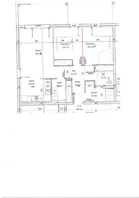 Appartement - 67 m² - 3 pièces