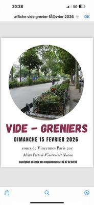 Vide greniers et brocante cours de vincennes nation