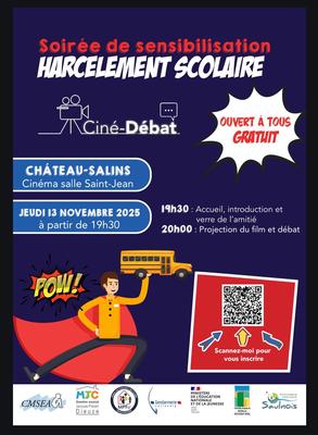 Soirée de sensibilisation - harcèlement scolaire