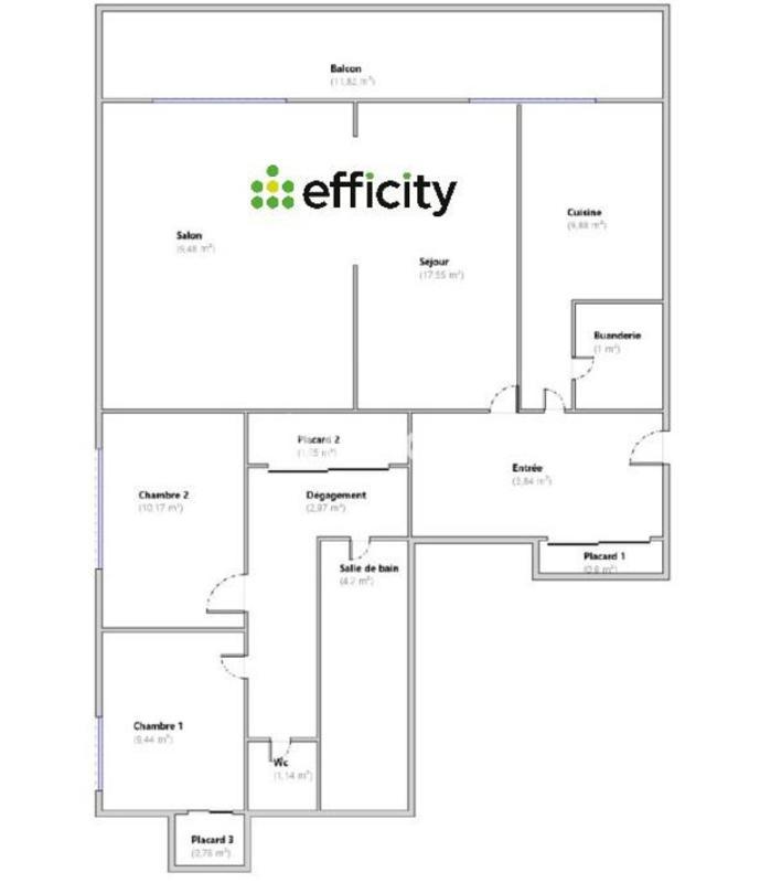 Appartement - 75 m² - 4 pièces