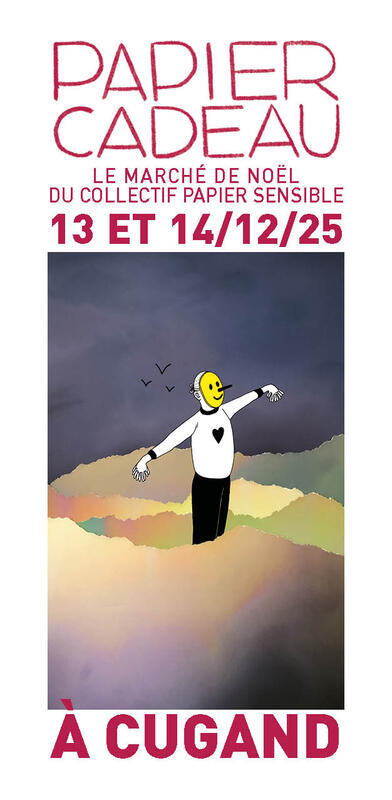 Papier cadeau - le marché de noël du collectif papier sensible