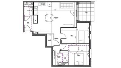 Appartement - 70 m² - 3 pièces