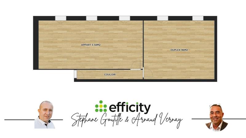 Appartement - 96 m² - 1 pièce