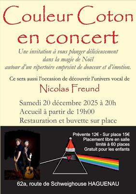 Couleur Coton en concert à Noël