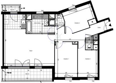 Appartement - 84 m² - 4 pièces