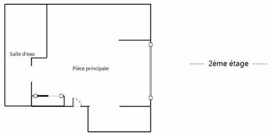 Appartement - 22 m² - 1 pièce