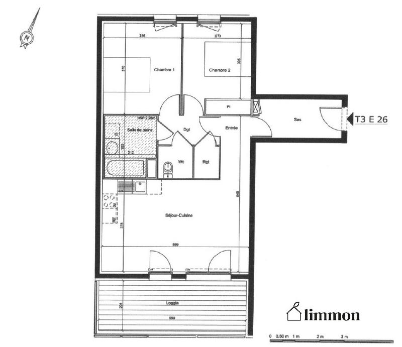 Appartement - 65 m² - 3 pièces