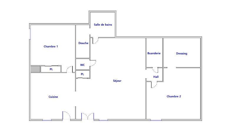 Appartement - 81 m² - 3 pièces
