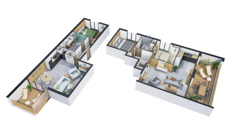 Appartement - 66 m² - 3 pièces