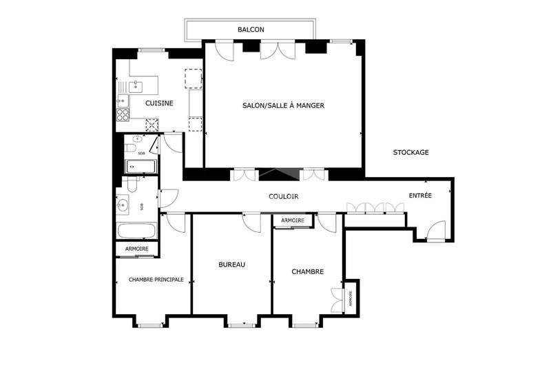 Appartement - 120 m² - 4 pièces