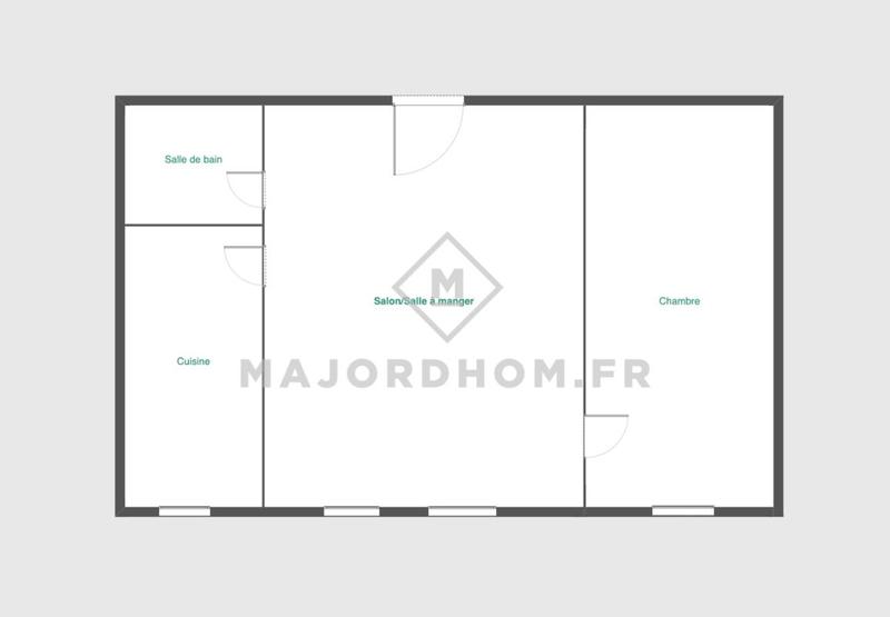 Appartement - 43 m² - 2 pièces