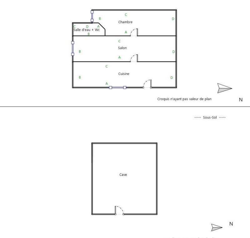 Maison - 40 m² - 2 pièces