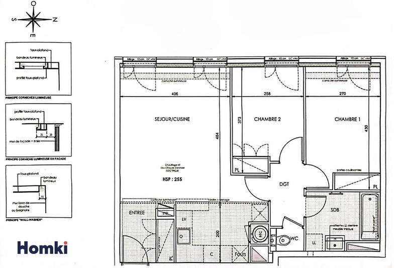 Appartement - 60 m² - 3 pièces