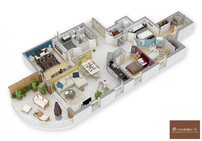 Appartement - 85 m² - 4 pièces