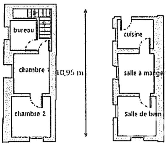 Duplex - 63 m² - 4 pièces