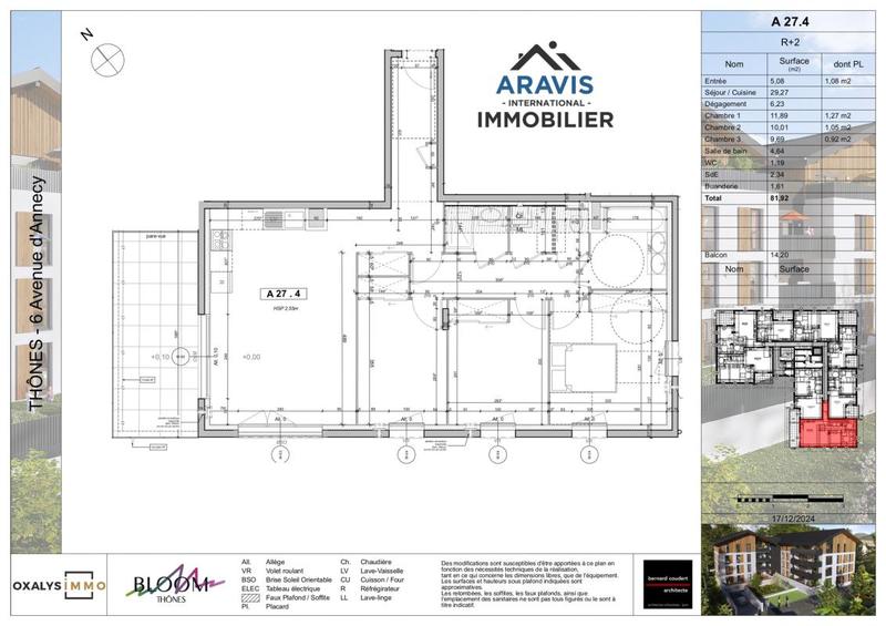 Appartement - 81 m² - 4 pièces