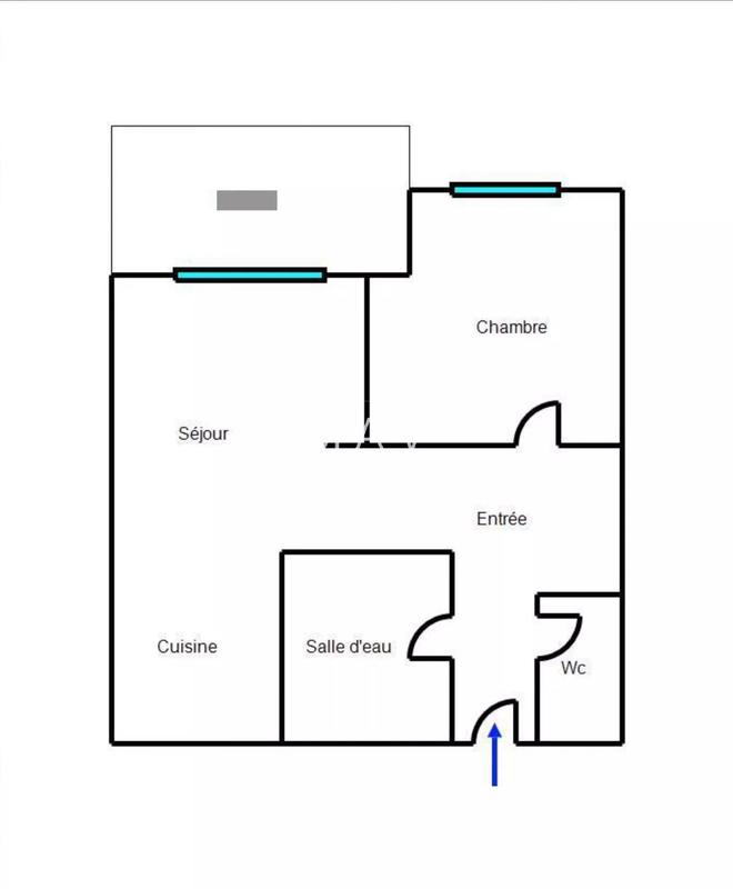 Appartement - 36 m² - 2 pièces